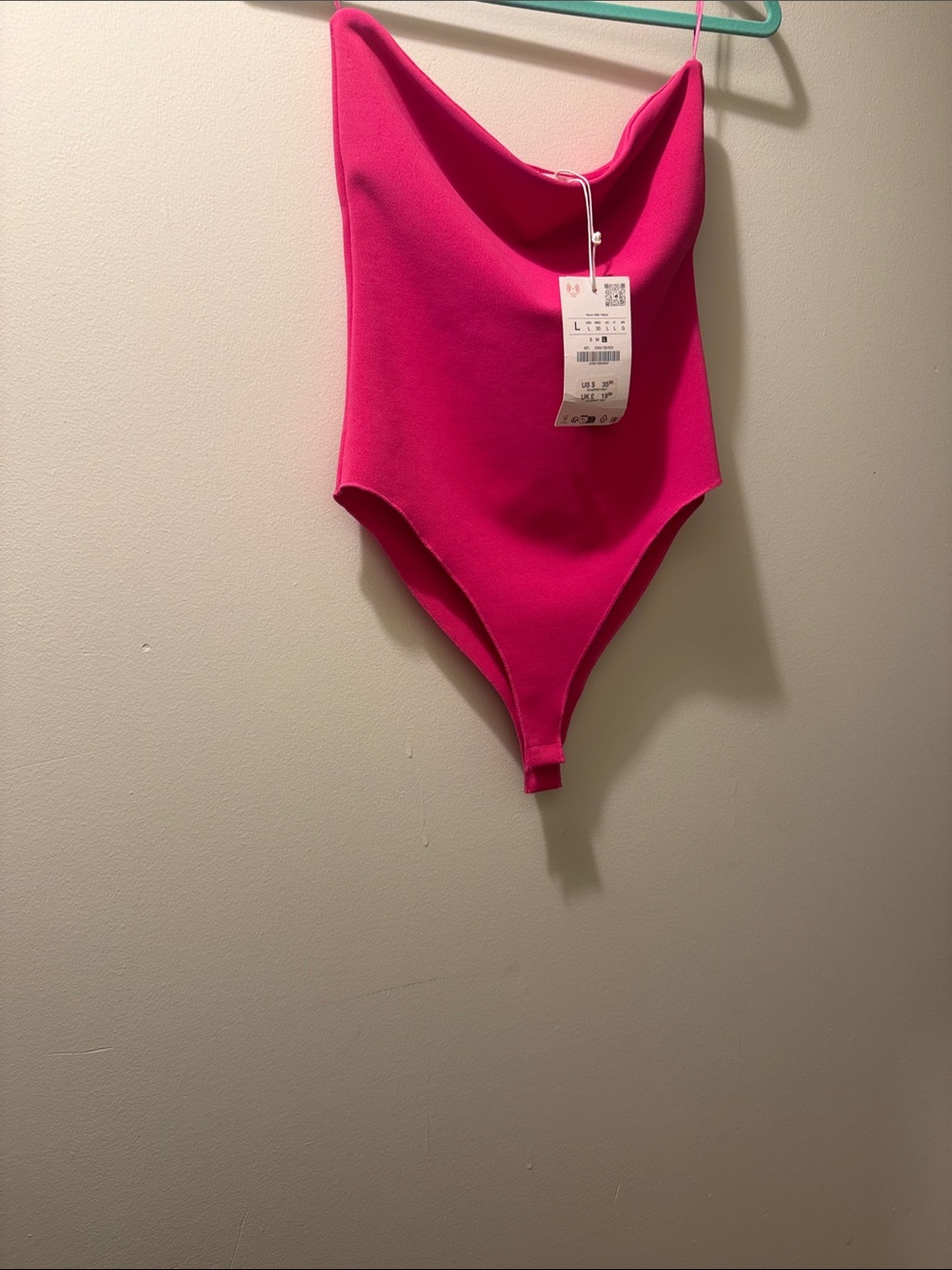 Zara Bright Pink One-Piece Bodysuit